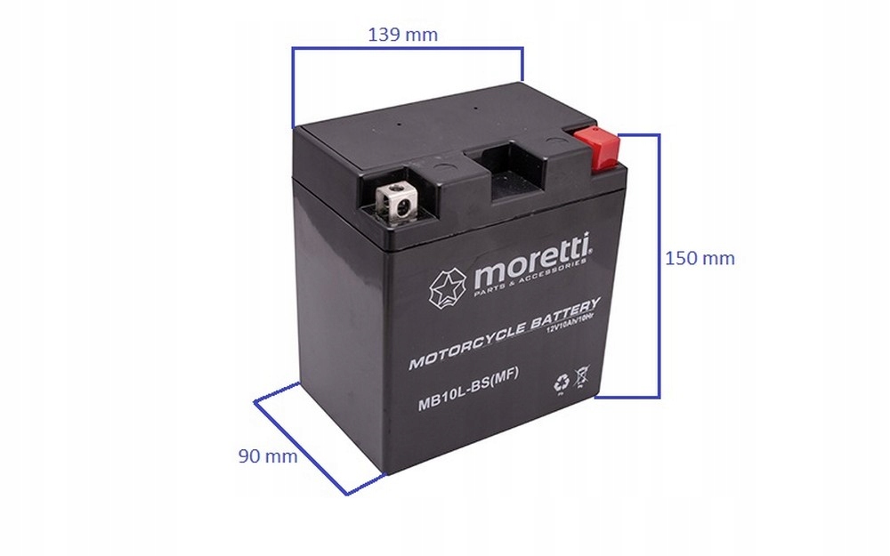 

Akumulator żelowy motocykl MB10L-BS 12V 11Ah 160A