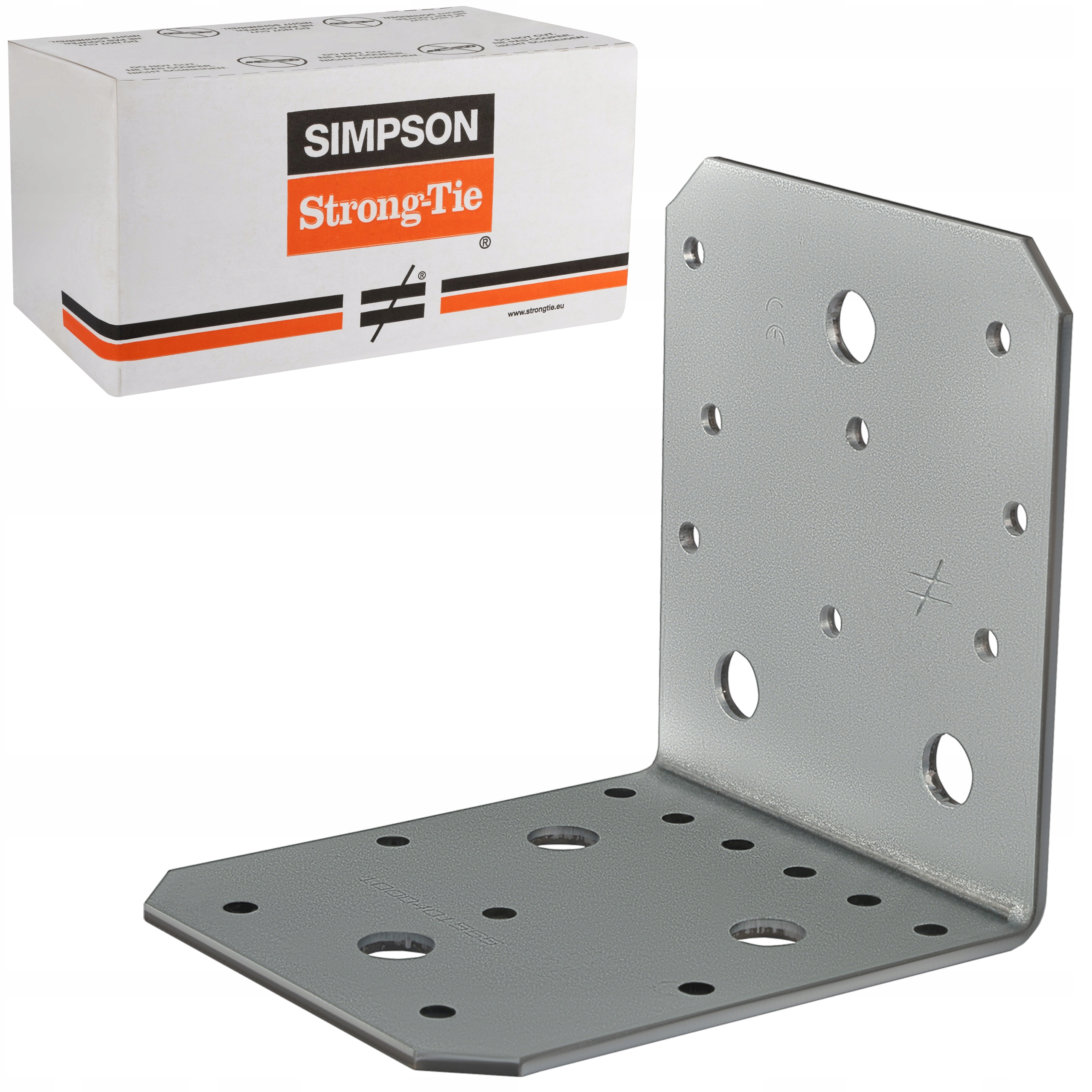 Tesárske spojky uholníky 100x100x90 x 3 mm 50ks oceľové Simpson AB105