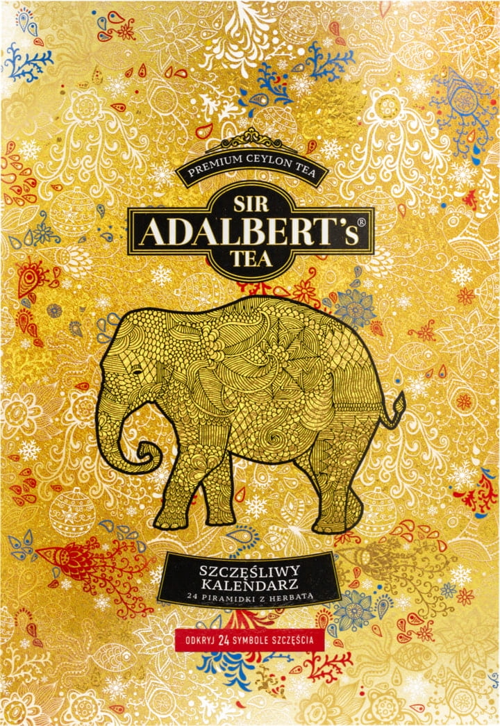 Адвент-календарь Adalbert's Tea Календарь счастья, 24 пирамидки цейлонского чая — фото 3