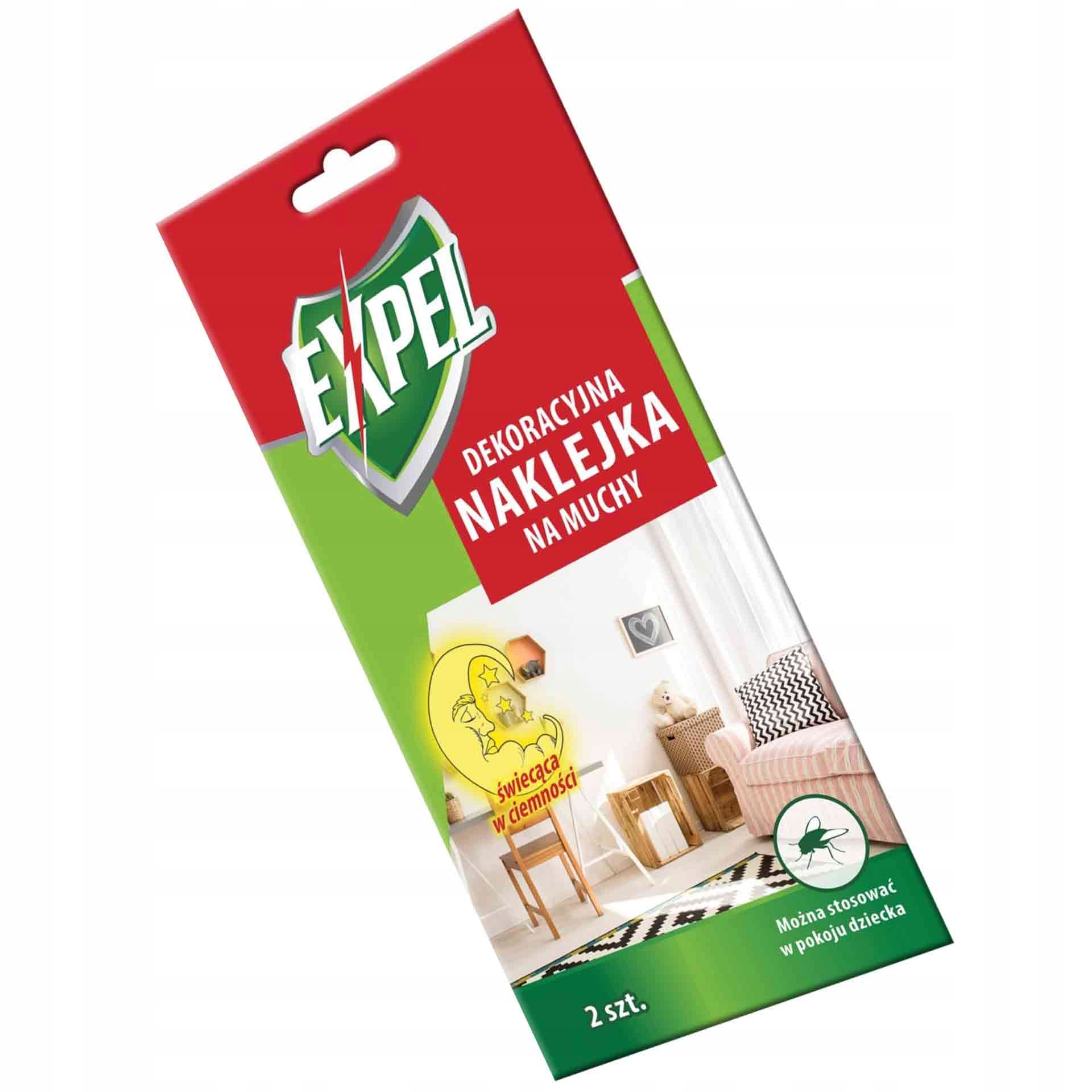 

Expel Naklejka Na Muchy Świecąca W Ciemności 2 szt