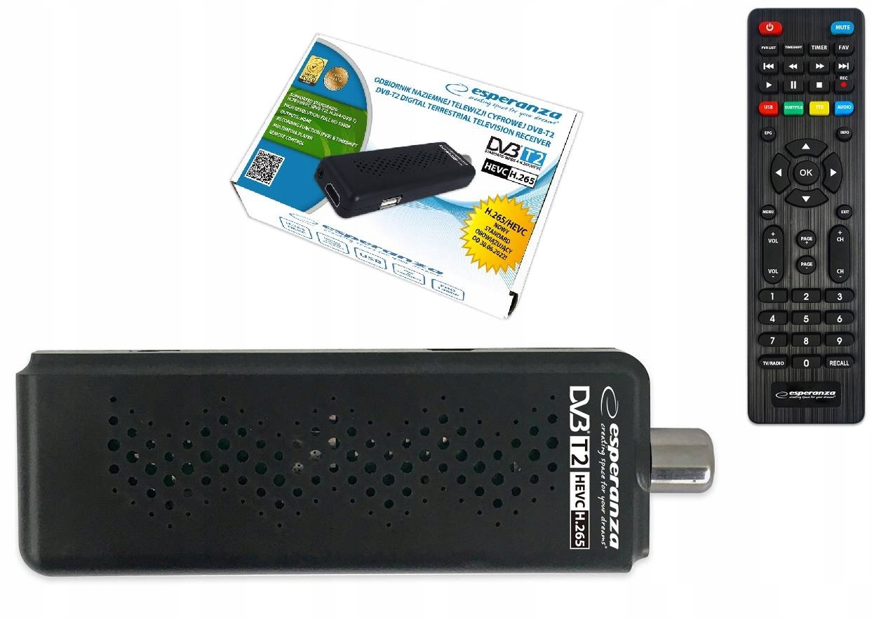 

Dekoder Tuner Tv Hd DVB-T2 Hevc H.265 Mini Stick