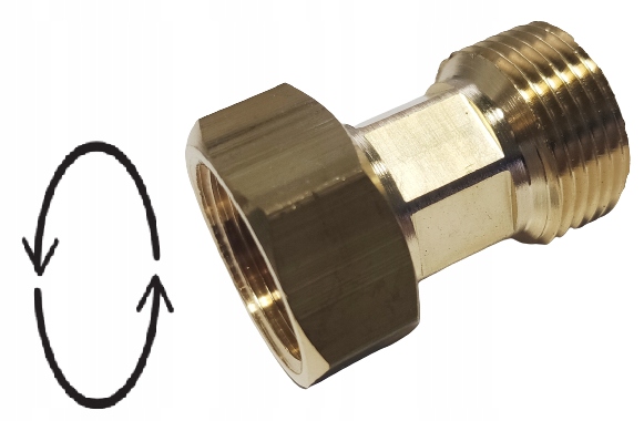 

Mosiężny Śrubunek Do Wodomierza Ruchomy 3/4"