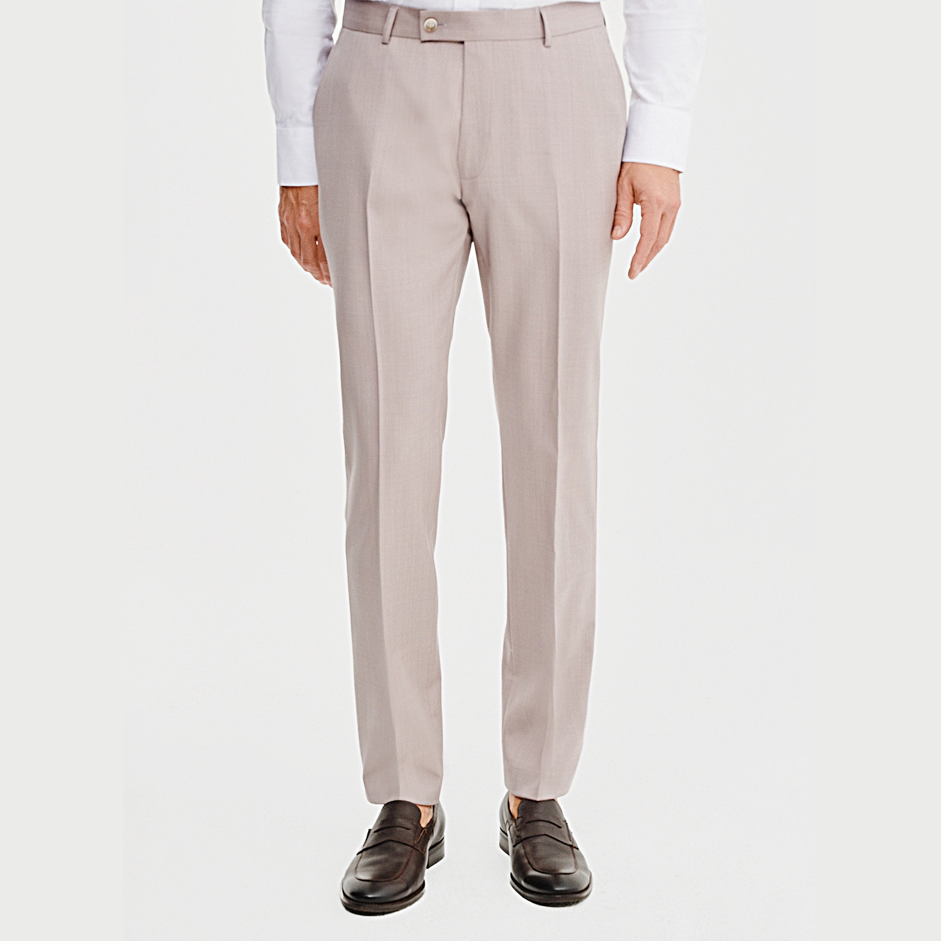 Růžové pánské oblekové kalhoty Pako Lorente vel