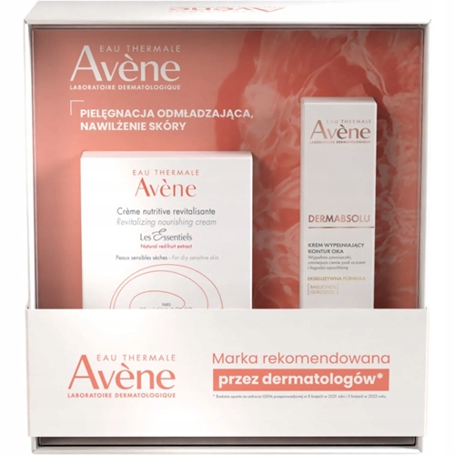 Avene Zestaw Krem odżywczy do twarzy 50 ml Dermabsolu Krem pod oczy 15 ml