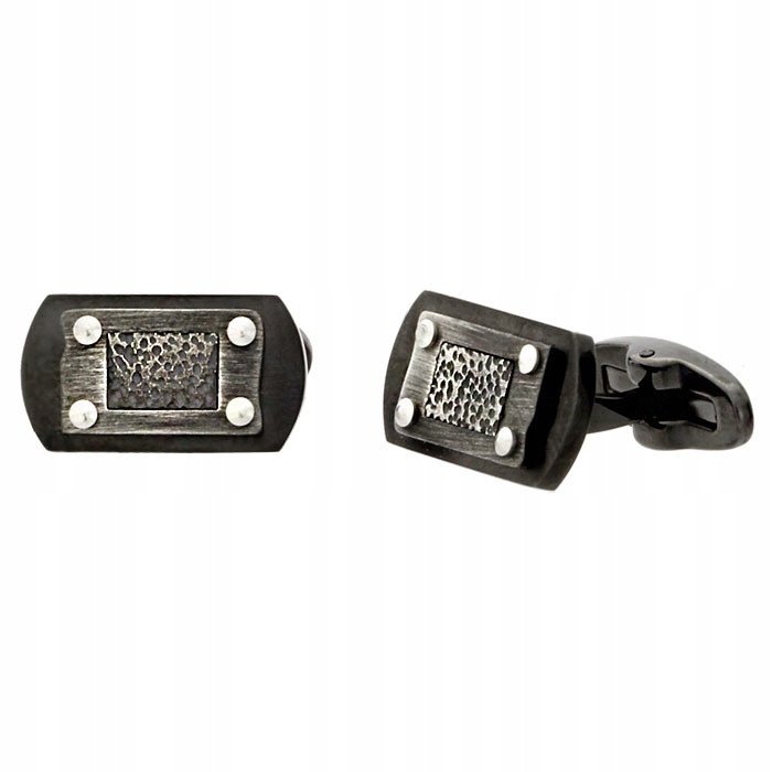 Pánské sponky Manoki Ocel 316L černé