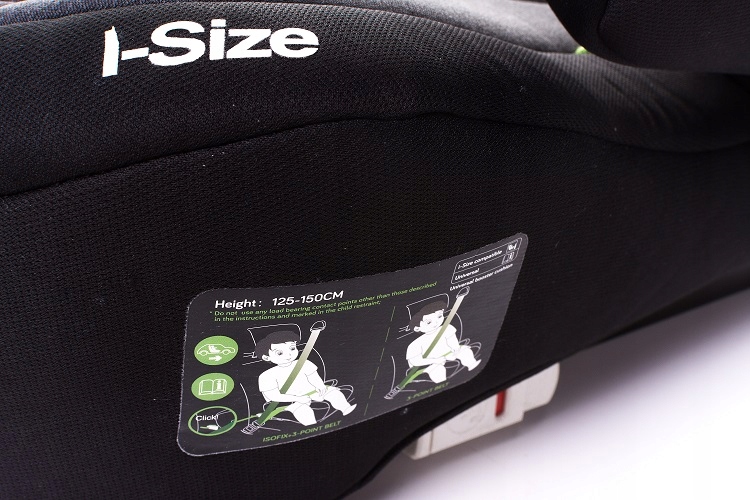 Fotelik samochodowy 4BABY ! Hi-Fix ! I-SIZE ! GRAPHITE Wysokość produktu 20 cm