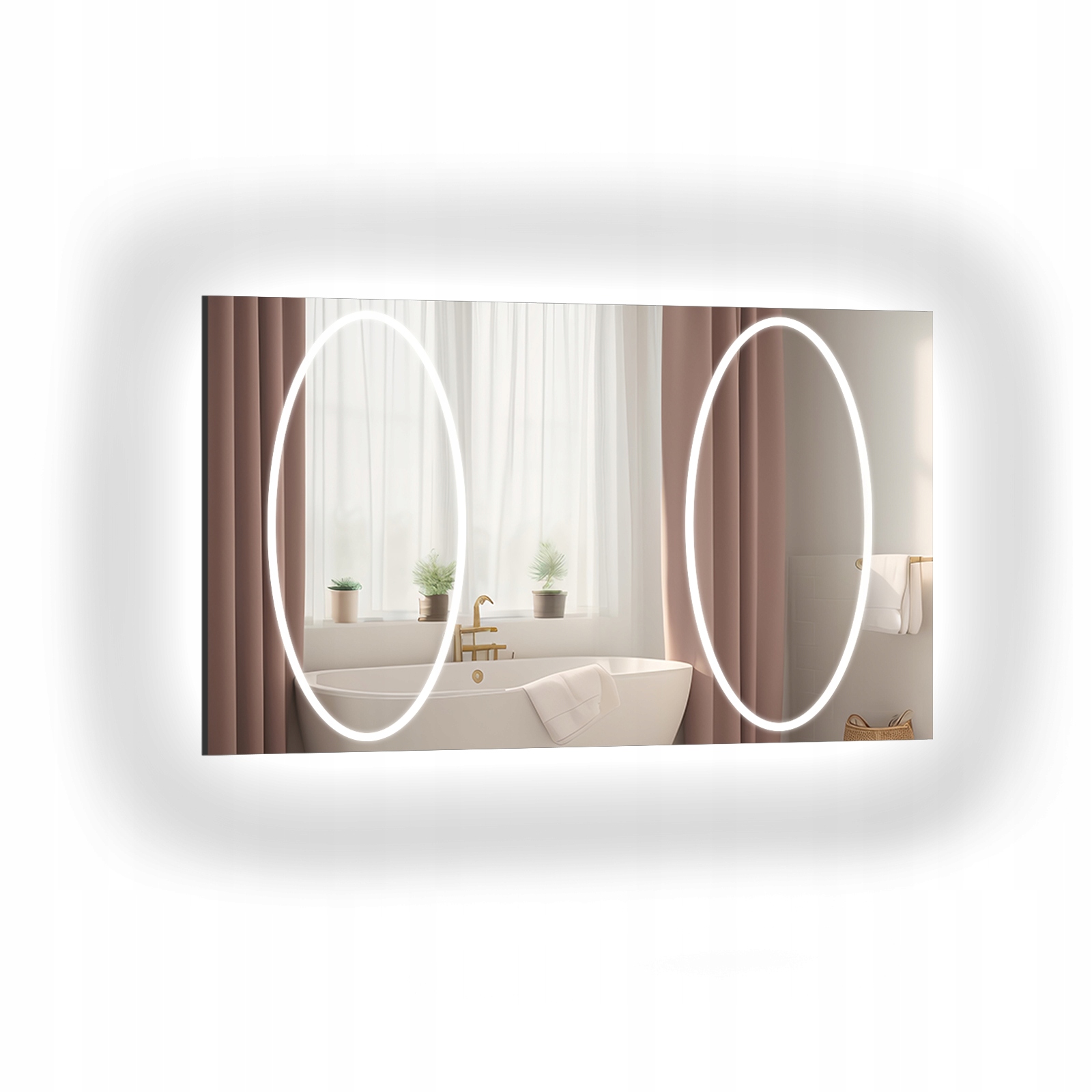 Zrcadlo Melisa pískované s Led podsvícením II 70x140