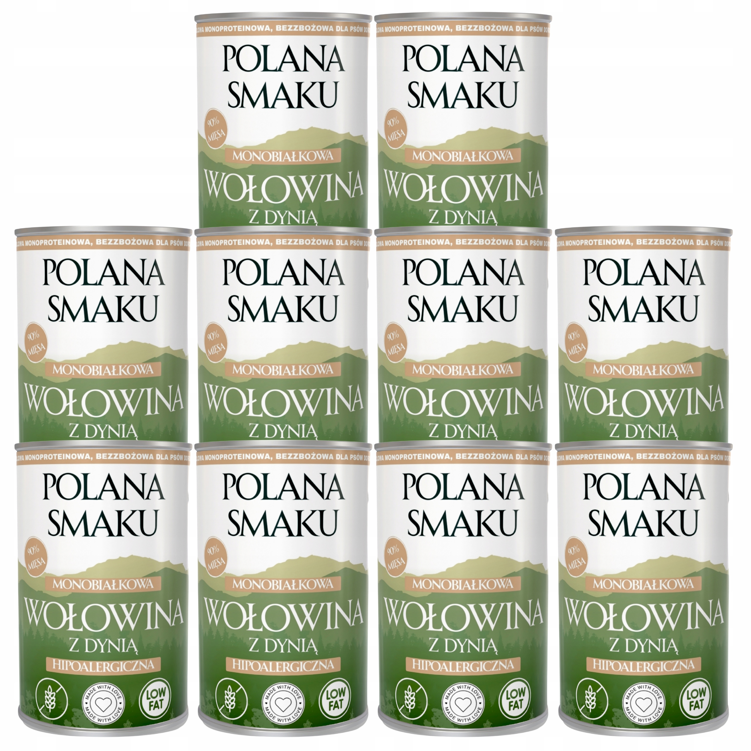 Levně Polana Smaku krmivo mokré pro psa hovězí s dýní 10 x 400 g Monoproteinové