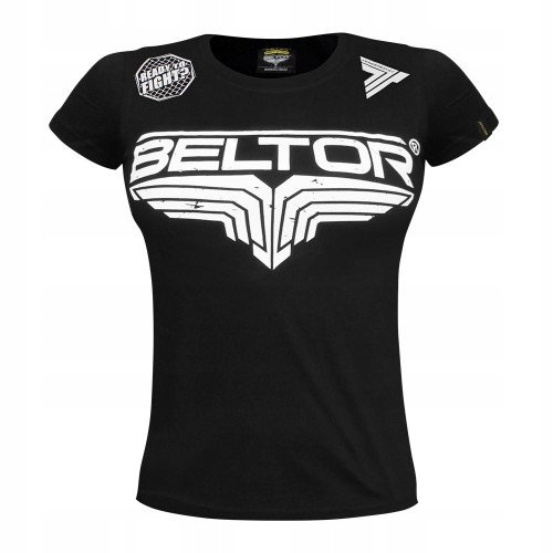 Beltor Koszulka Treningowa Damska T-shirt Octagon Black Czarna Rozmiar M