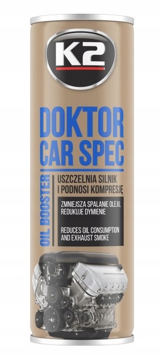 K2 Doktor Car Spec Dodatek do oleju likwiduje Dymienie kopcenie Uszczelnia