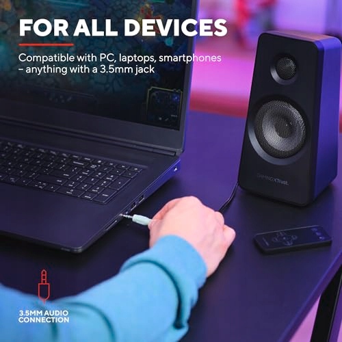 TRUST GAMING GXT 629 Tytan 2.1 Speakers with RGB LED Subwoofer 120W — miniatura 7