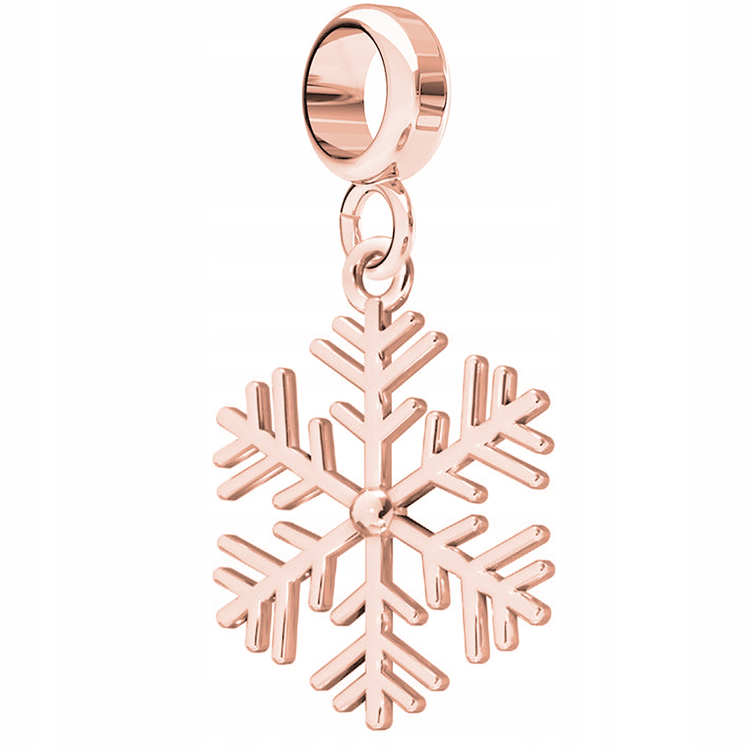 Charms Pozlacený s vločkou Sněhová vločka Sněhová Vločka Zima Sníh Stříbro 925
