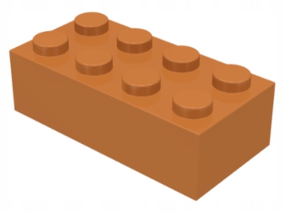 

Lego 3001 Medium nougat 2x4 klocek brick Nowy 1szt
