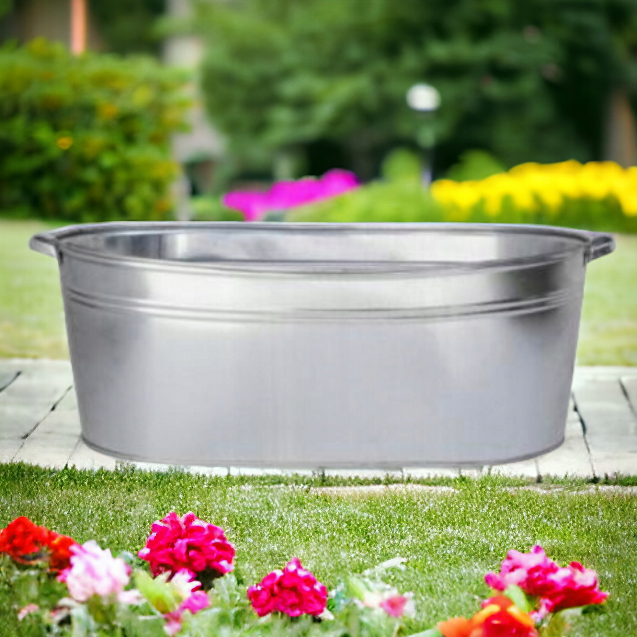 Miska duża, wanna owalna ocynkowana metalowa z blachy ocynkowanej 75l BALIA Rodzaj balia