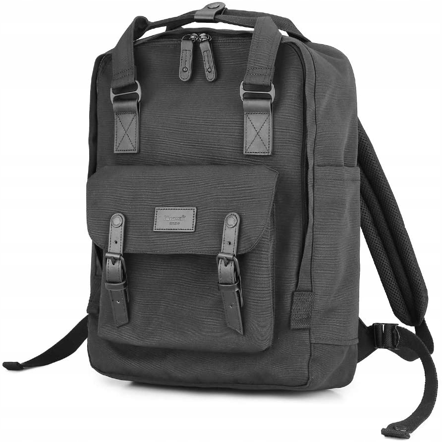 Plecak Himawari HM1010 na laptopa 15,6 vintage 01 czarny