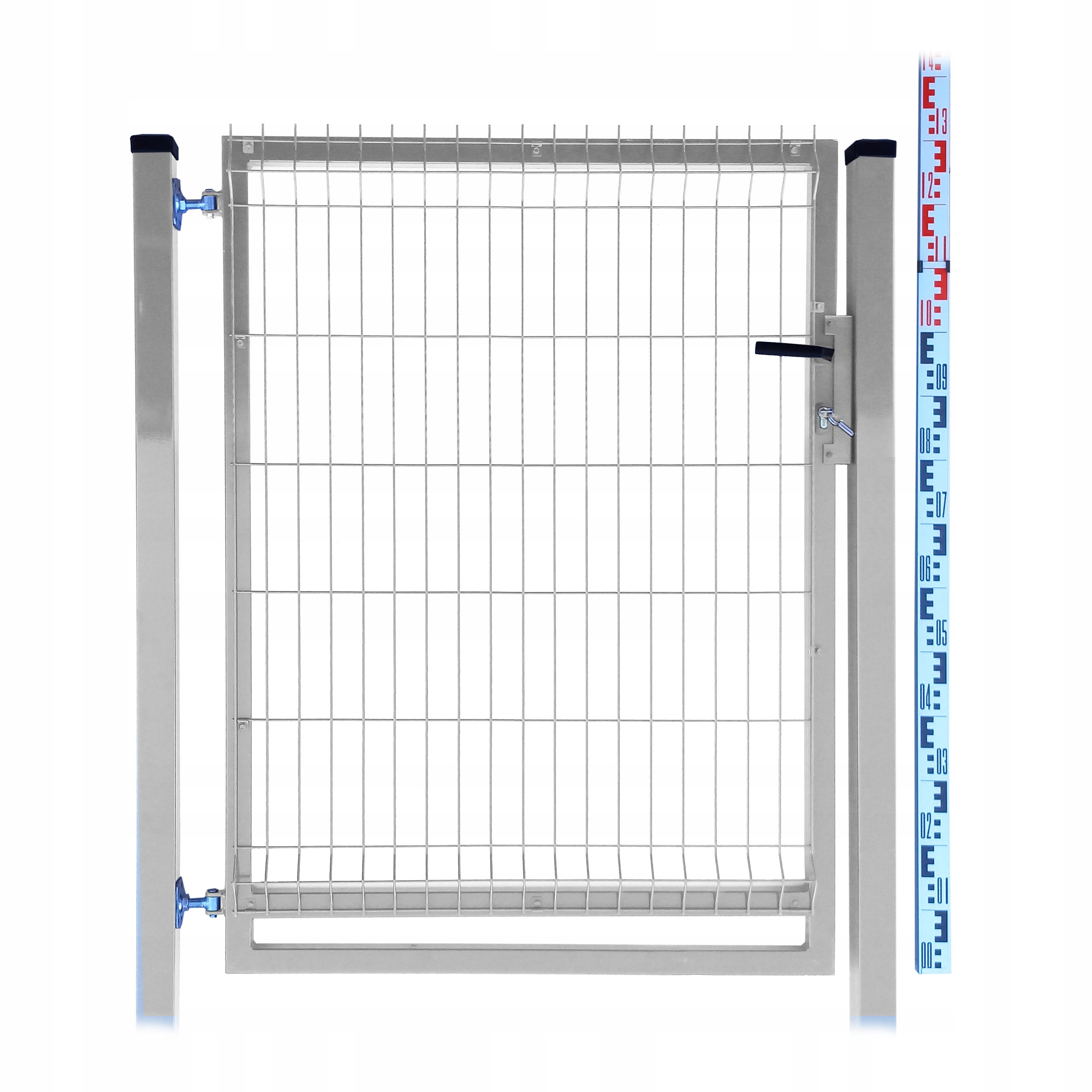 Branka 130 cm pozink Panelová, dva sloupky, pozinkovaný plotový plot 133 cm