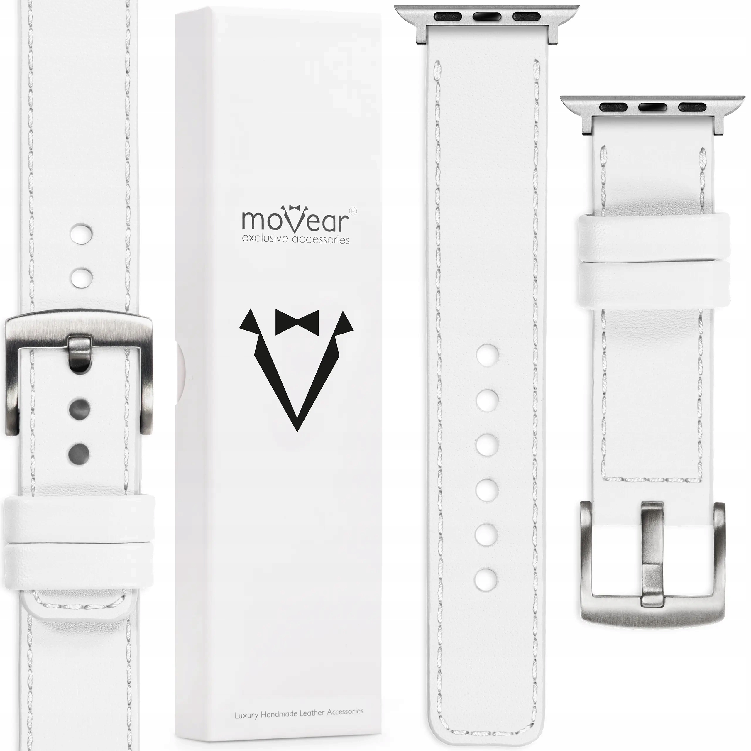 Pasek do Apple Watch Ultra 10 9 8 7 6 5 Se Włoska skóra Movear