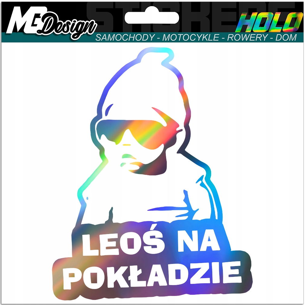 

Leoś Na Pokładzie naklejka na szybę Hologram