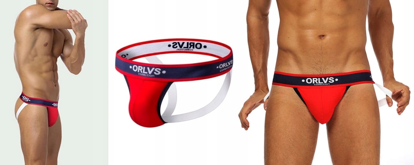 

Męskie stringi slipy typu jockstrap g-string S/m