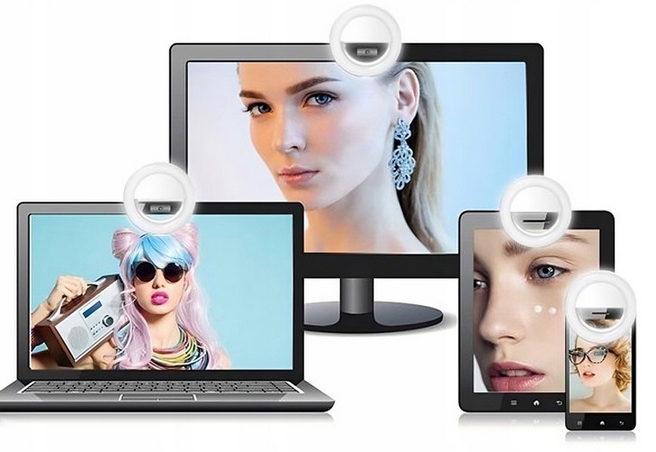 LAMPA PIERŚCIENIOWA UCHWYT NA TELEFON STATYW RING LED + MINI SELFIE TikTok Model LAMPA LED RING 180 CM + MINI LAMPA SELFIE