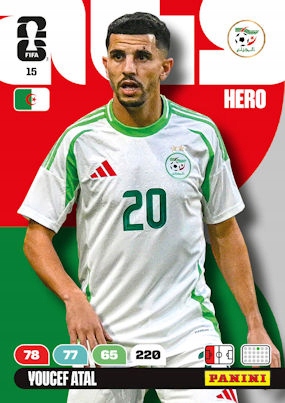 Panini Fifa World Cup 2026 15 Youcef Atal Algeria
