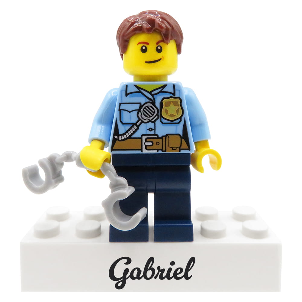 Policista personalizovaná figurka muž z Lego dílů