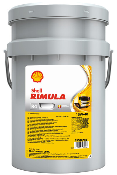 SHELL RIMULA R4L 15W40 20L
