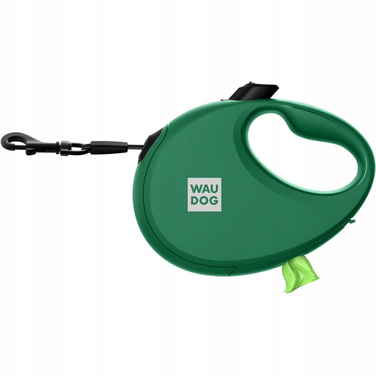 Levně Vodítko automatické Waudog R-leash zásobníkem na sáčky zelené L