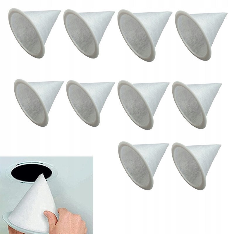 10 x Filtr Stożkowy Do Anemostatu Okrągłego 125mm