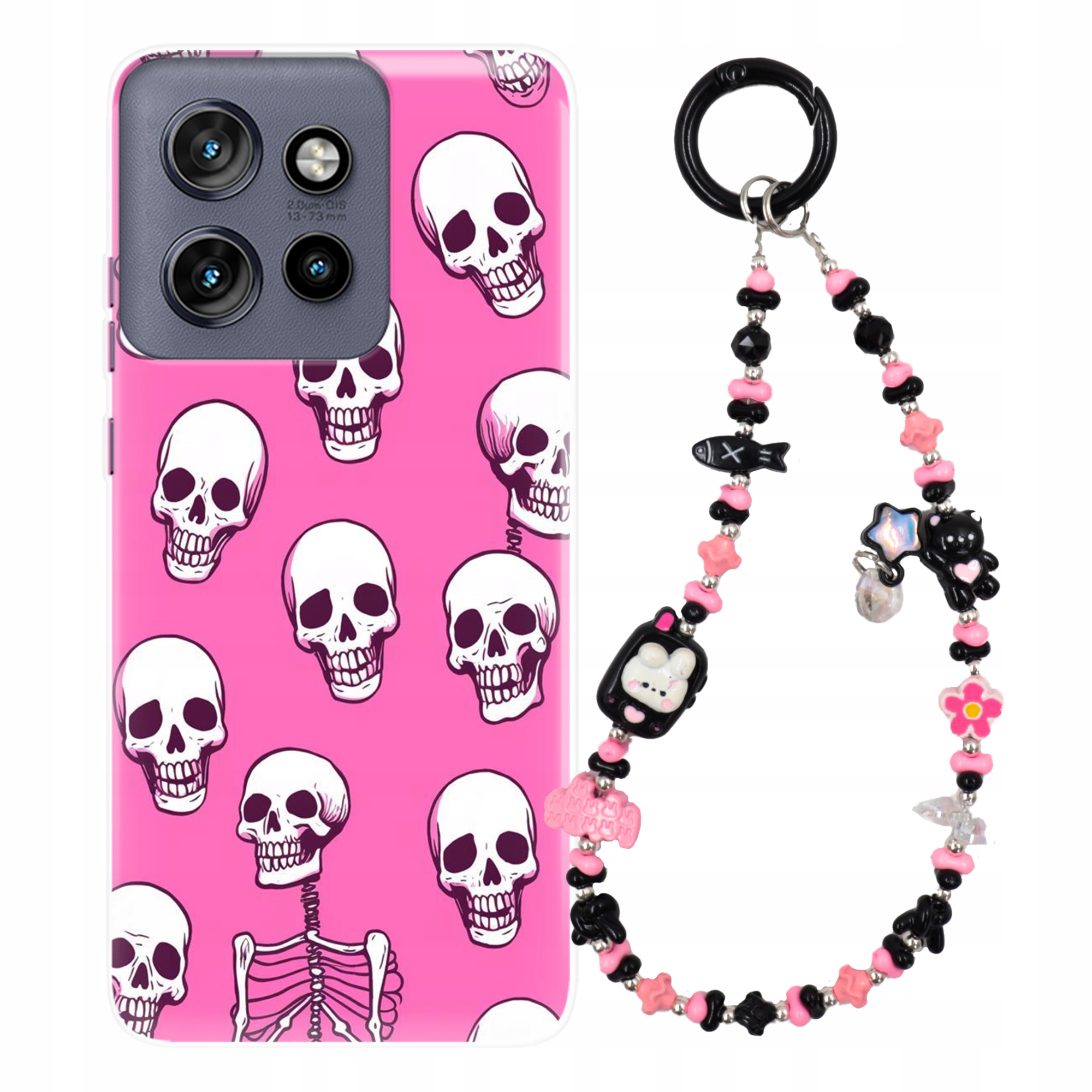 Pouzdro Pro Motorola Edge 50 Neo Case Vodítko Medvídek Pro Dívky Dospívající