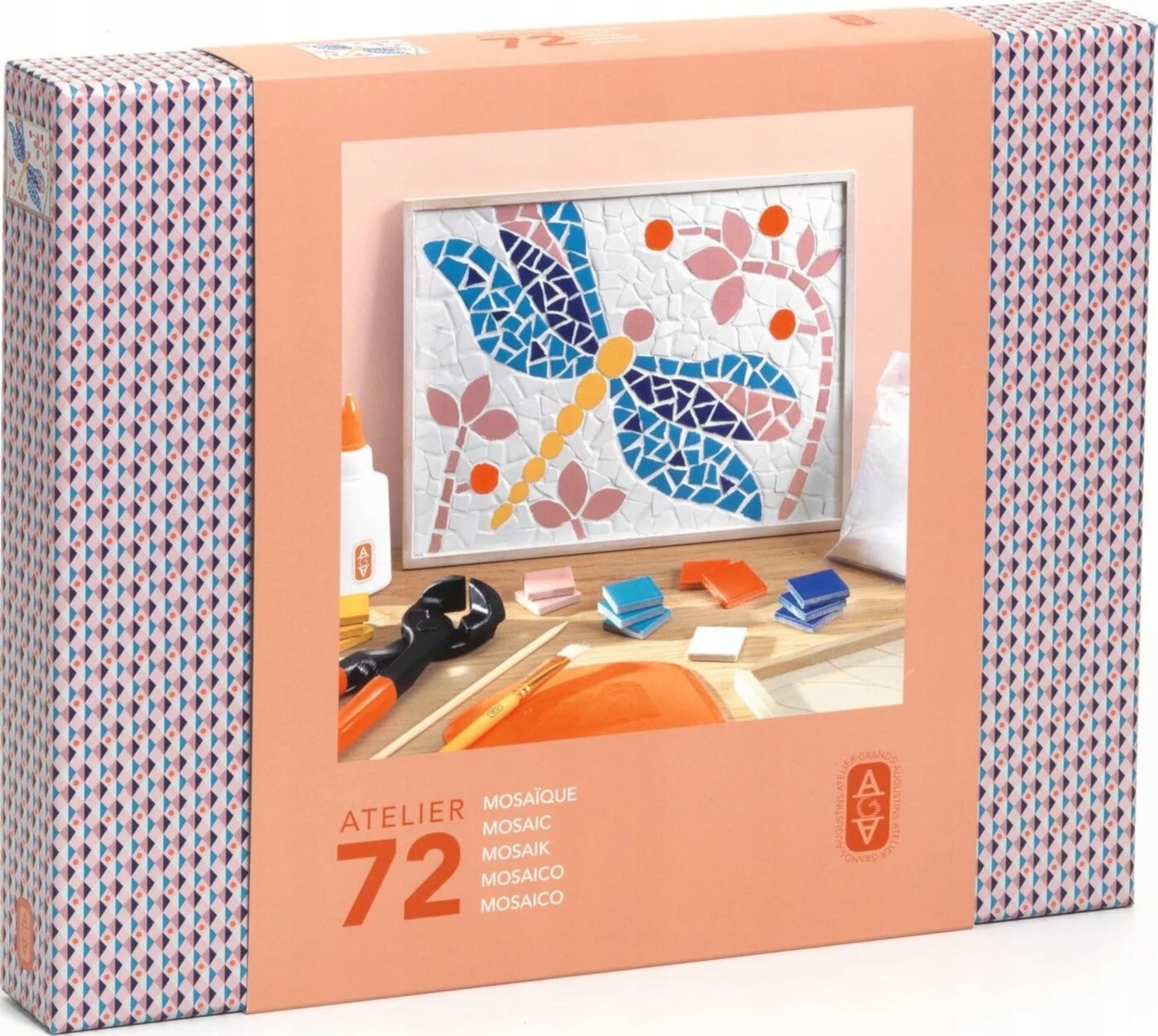 Zestaw do mozaiki ceramicznej „Obraz dekoracyjny” Aga Atelier 72 Djeco