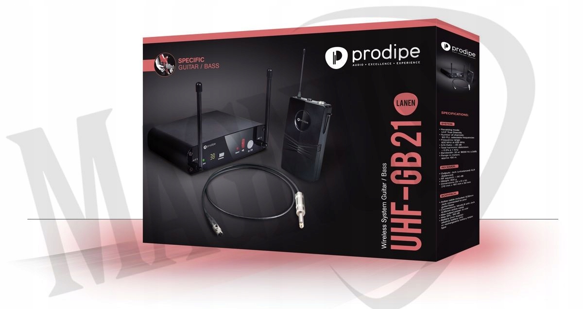 System bezprzewodowy Prodipe UHF LANEN GB21 Model Lanen GB21