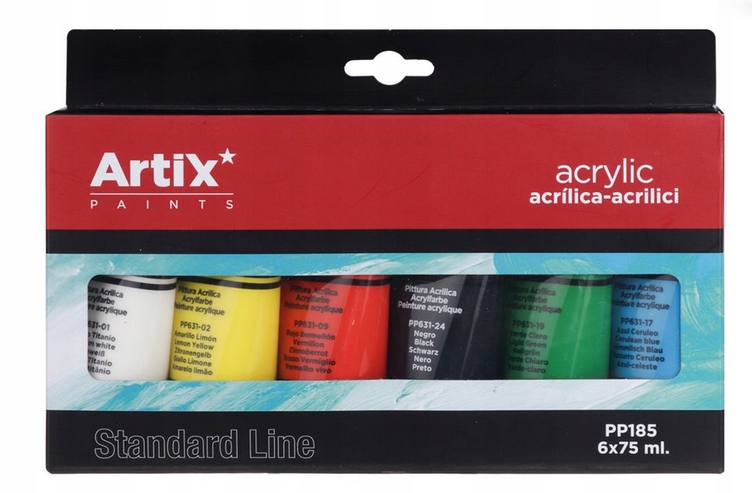 Sada akrylových barev 6 kol. X 75 Ml
