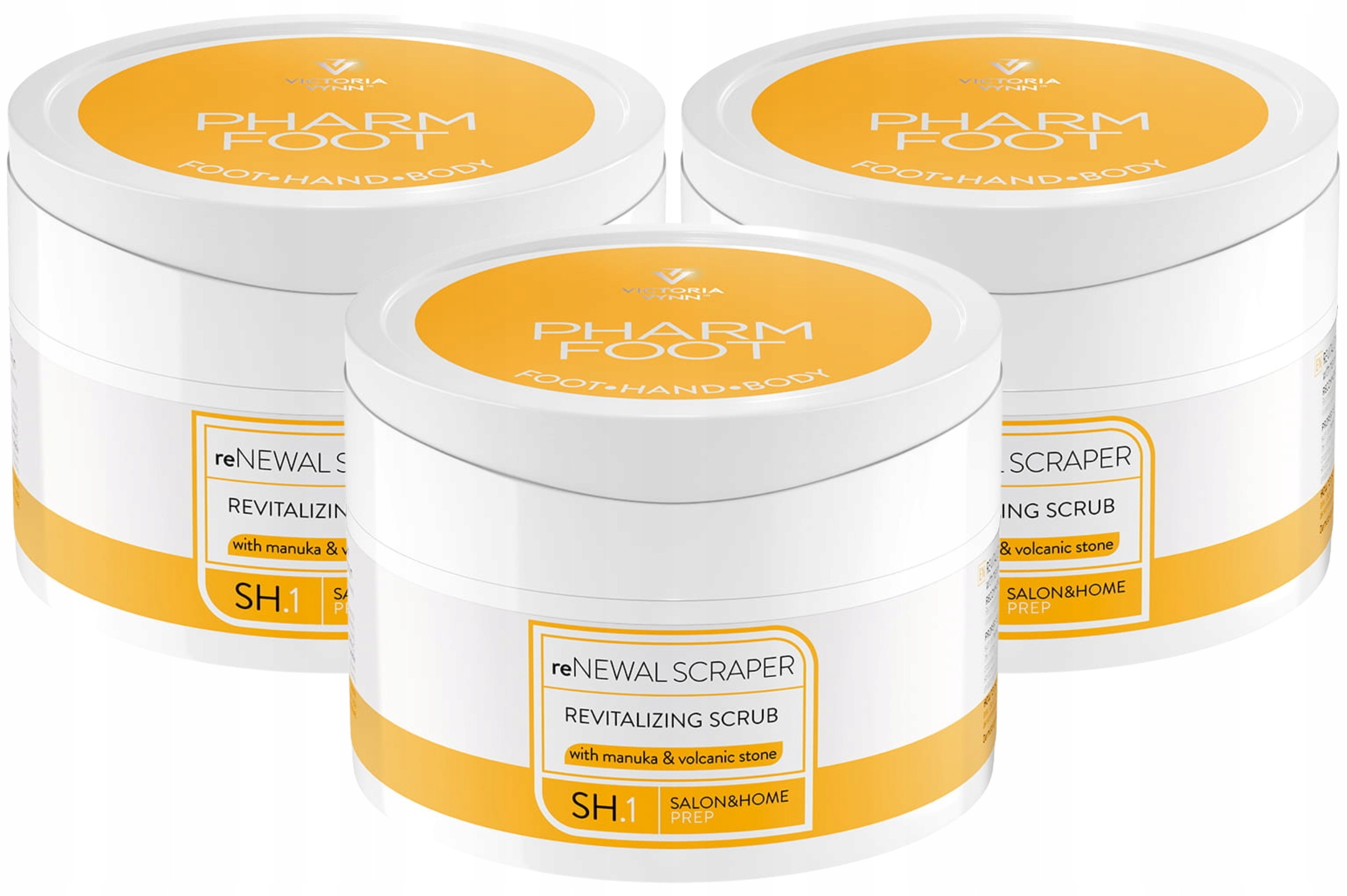 3 x Revitalizační tělový peeling na nohy s medem Manuka Pharm Foot