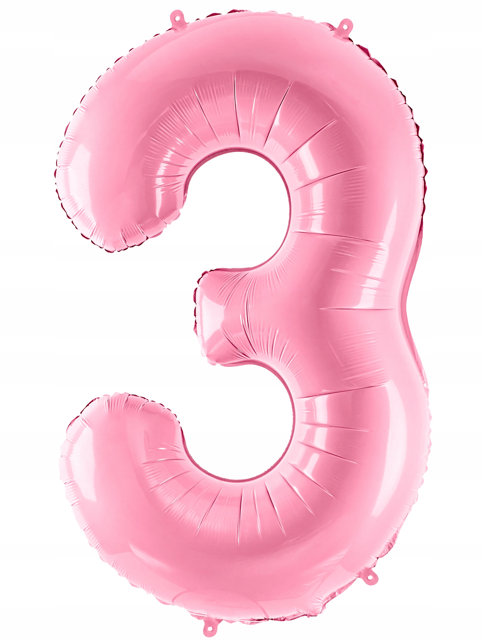 BALON FOLIOWY CYFRA 3 RÓŻOWA-86CM-4993