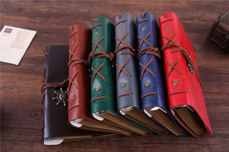 NOTES PAMIĘTNIK DZIENNIK PODRÓŻNIKA RETRO MAŁY BR NOTATNIK GRUBA OKŁADKA Rozmiar A6