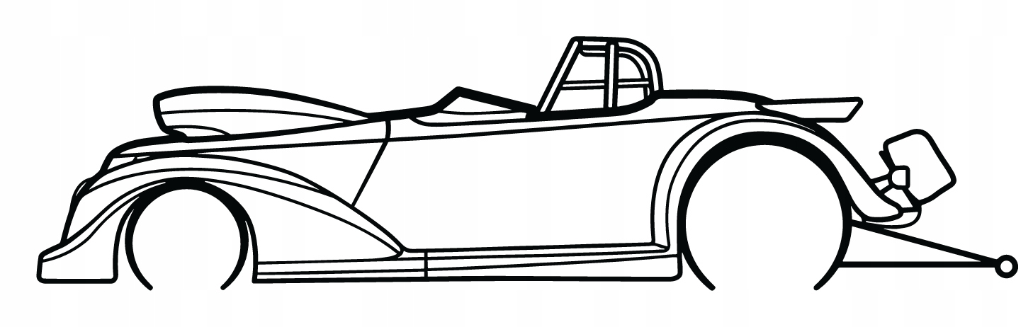 nástěnná dekorace Obraz automobil Ford Drag 1937