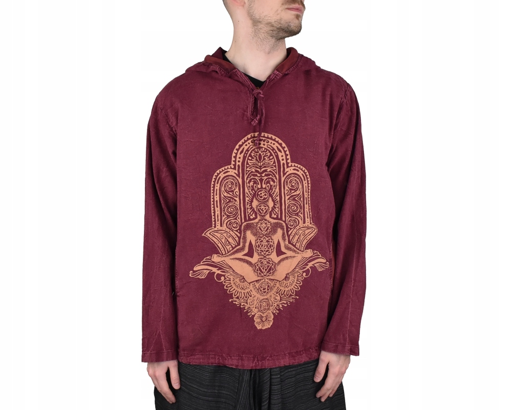 Pánská mikina Hamsa, vínová