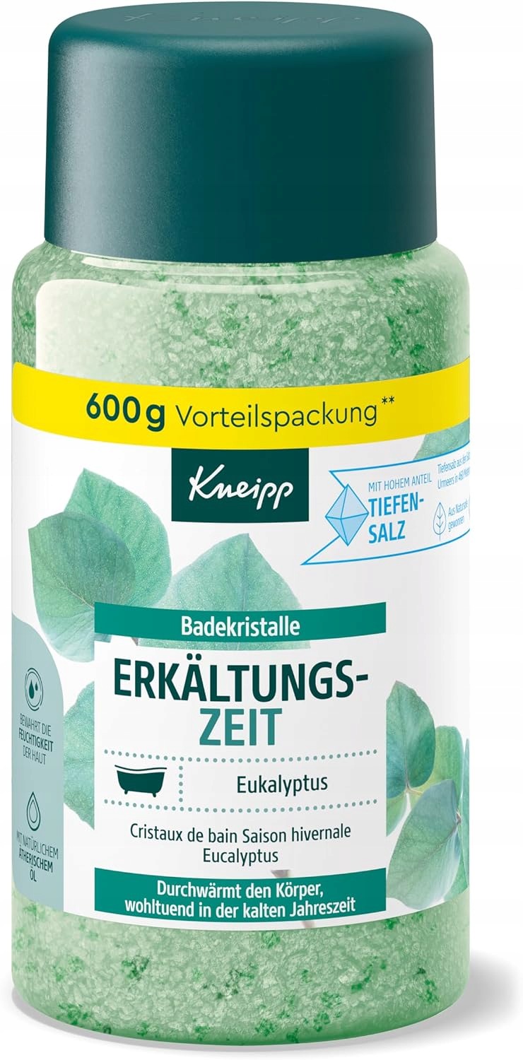 Kneipp Eukalyptus Sůl do koupele 600 g Přírodní oleje