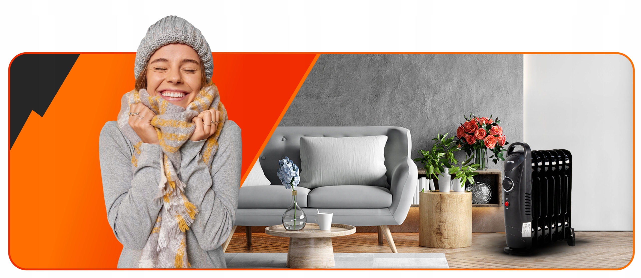 ELEKTRICKÝ OHŘÍVAČ 700 WATT OLEJOVÝ 7 ŽEBER TERMOSTAT ŽEBROVÝ OLEJÁK Značka Volteno