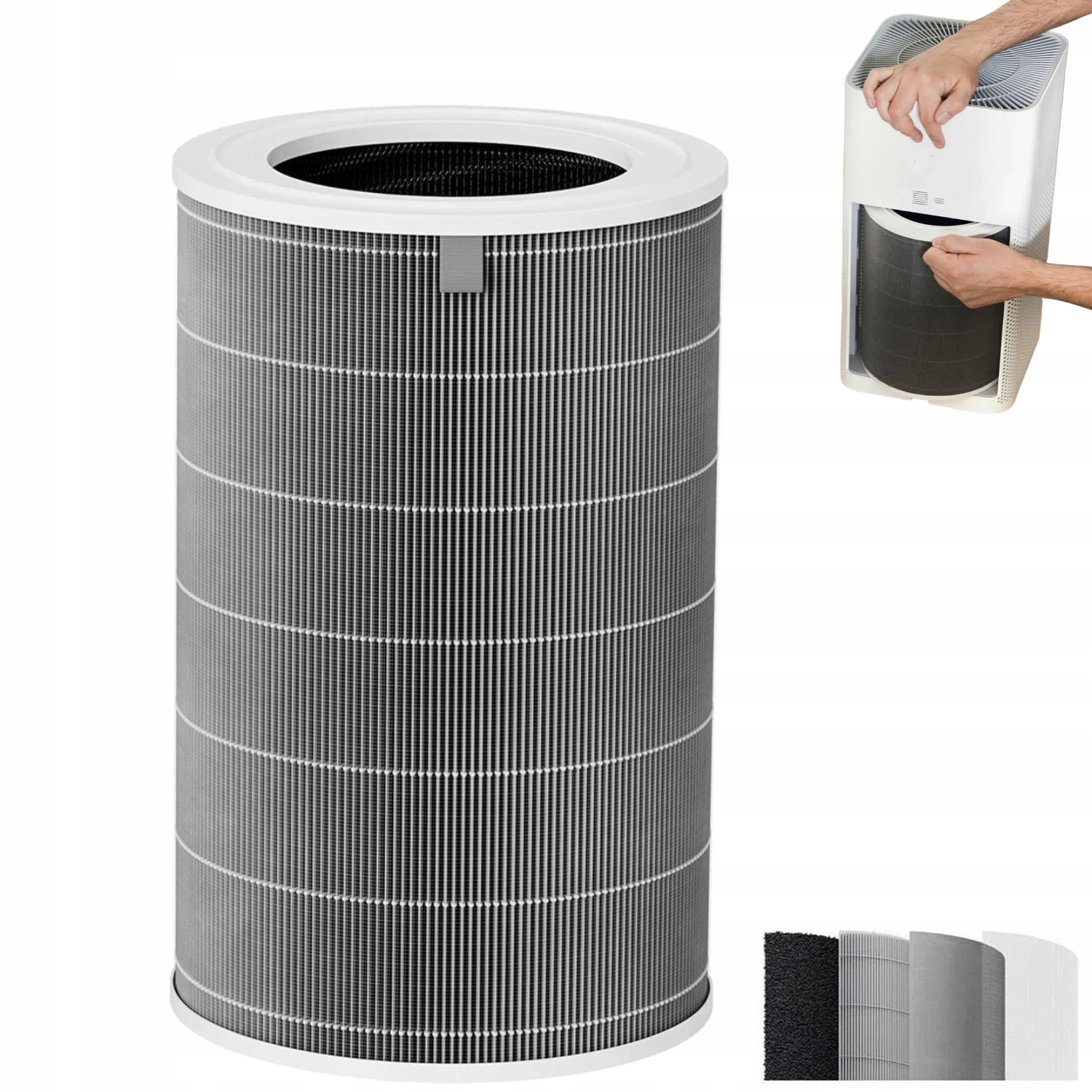 Hepa filtr pro Xiaomi Mi Air Purifier 3, 3H, 3C, Pro s čipem