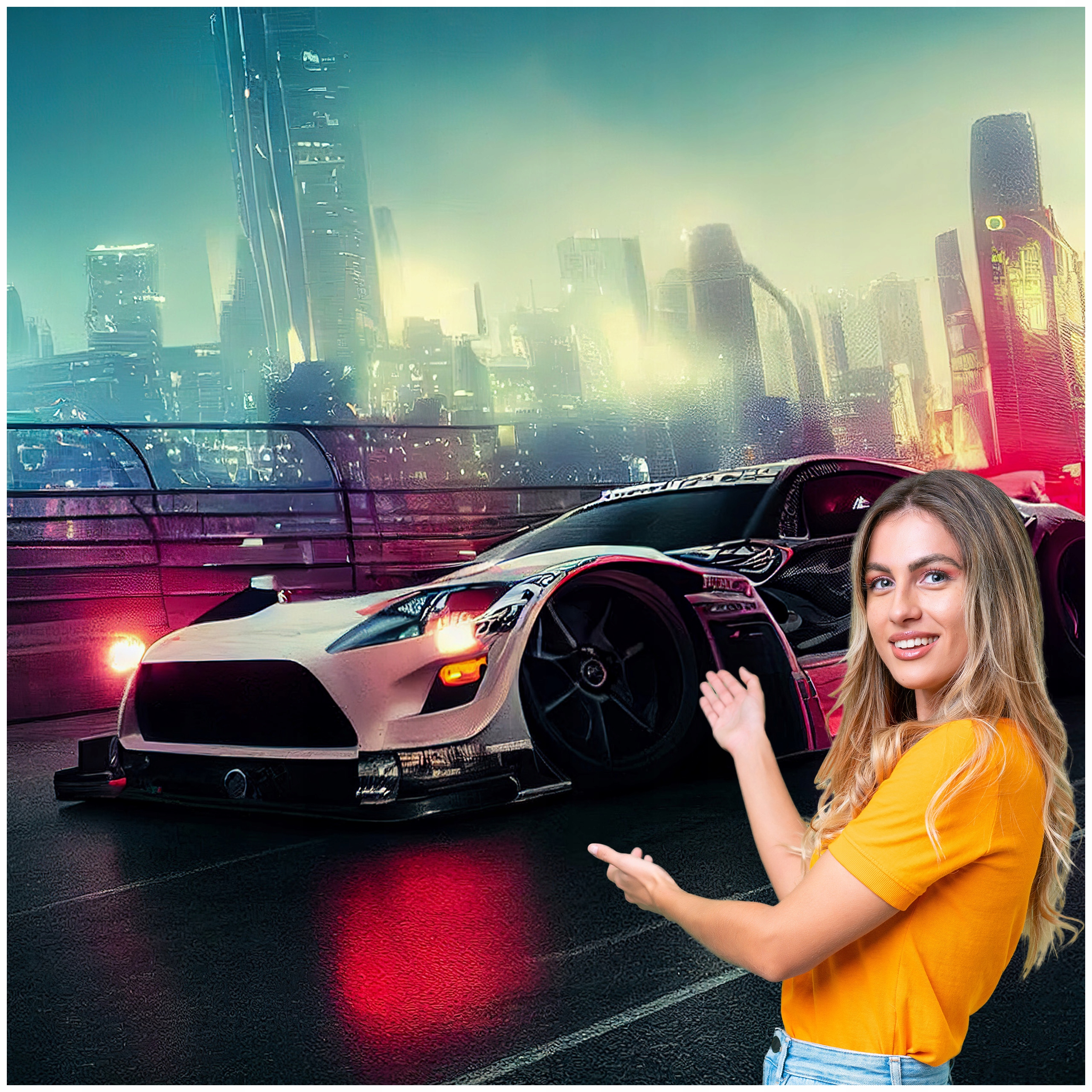 3D fototapeta pre mládež Auto Motocykel 294x260 DMSM37W