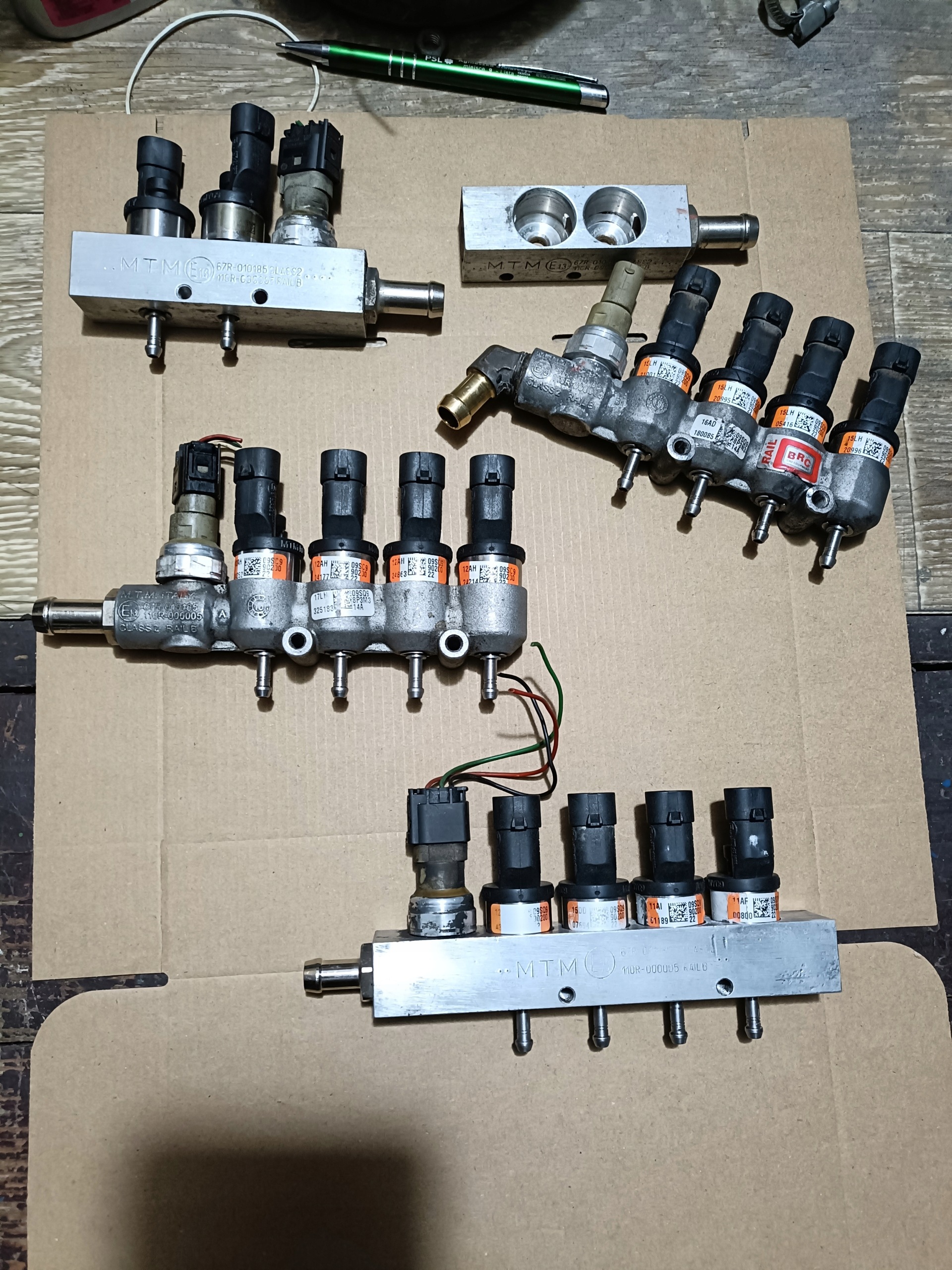 injectors BRC orange new typ cleaned ultrasonic 09SQ99020022