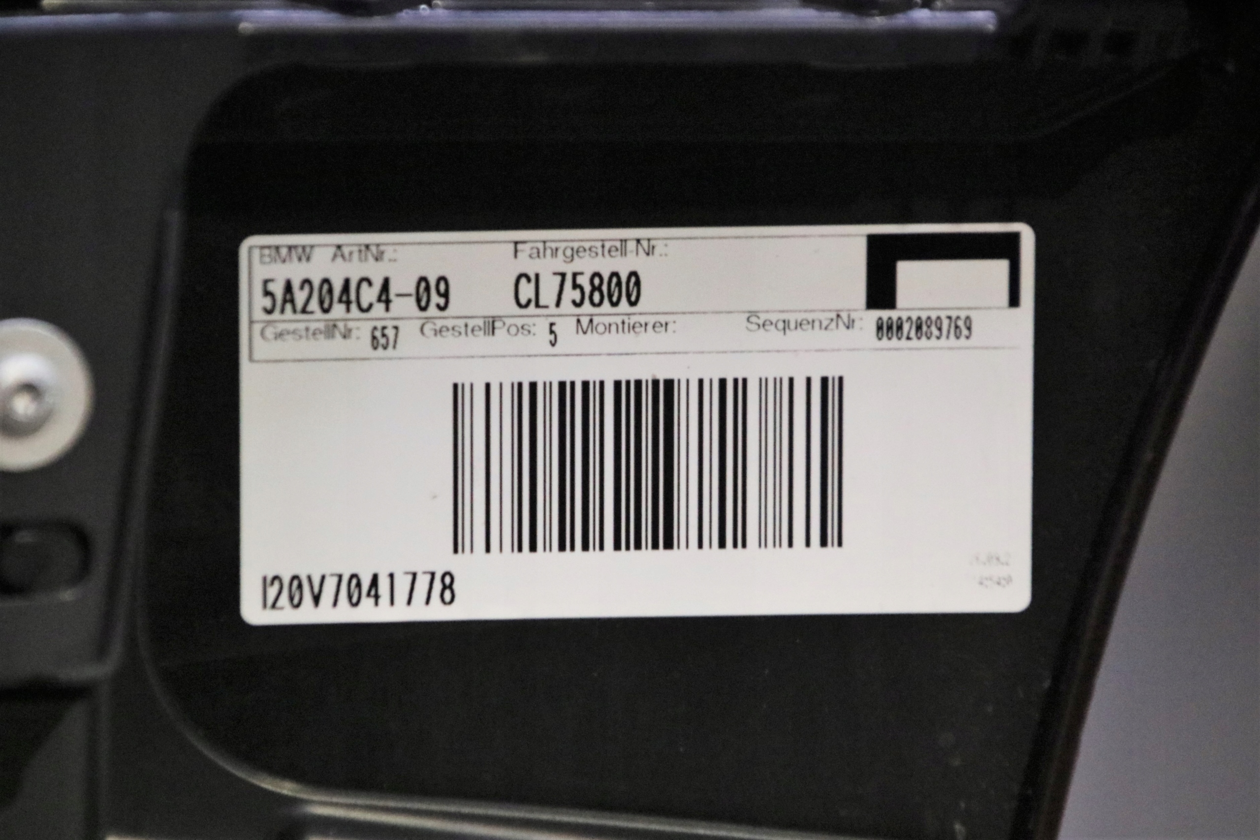 BMW iX I20 m-packet bumper front front USA C57