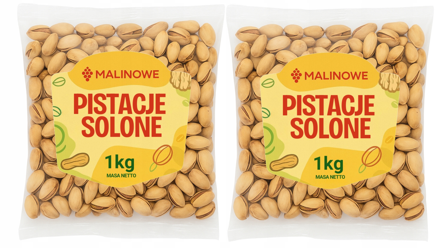 Set Pistácie Pražené Solené 2x1kg Pistáciové Ořechy Prémiová Kvalita