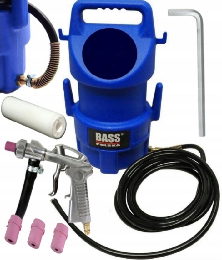 PRZENOŚNA PIASKARKA PNEUMATYCZNA 10L + DYSZE