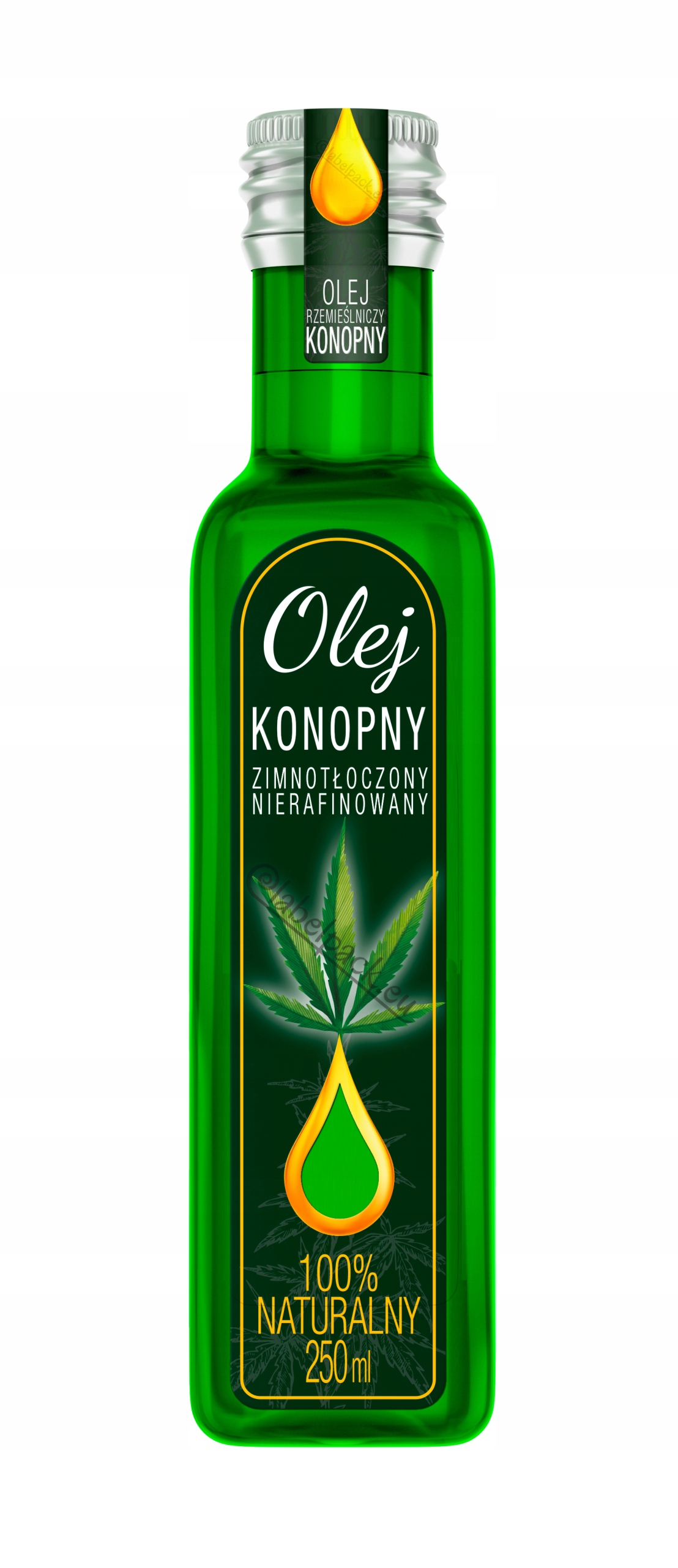 

Olej Konopny Etykieta 250ml, naklejka 8 szt