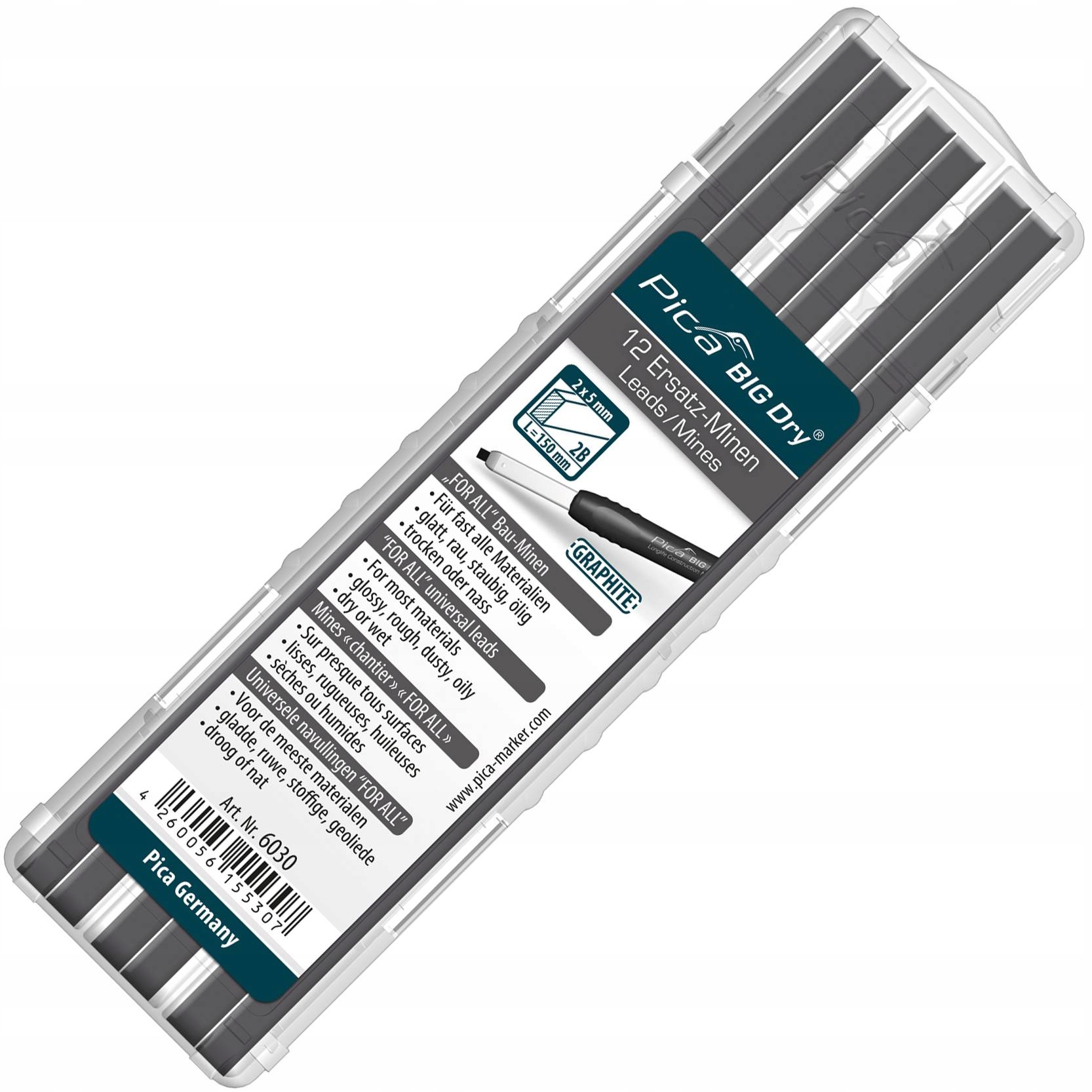 PICA ZESTAW WKŁADÓW GRAFITOWYCH PICA BIG DRY 12SZT