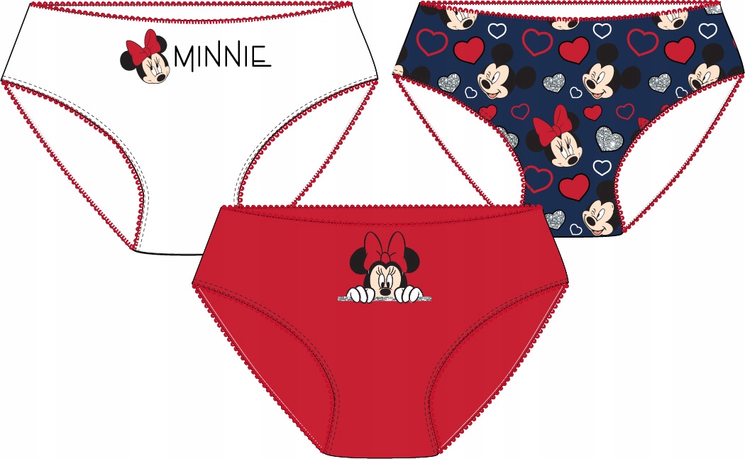 

Figi Dziewczęce Myszka Minnie 116/122 3-Pak