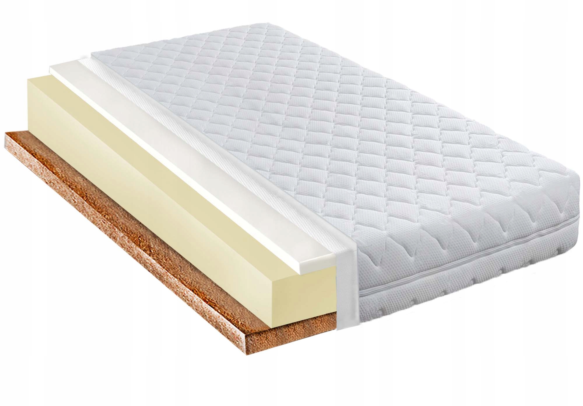 70X200 PIANKOWY MATERAC VISCO I KOKOS 19CM GRUBY (STANDARD SUPREME